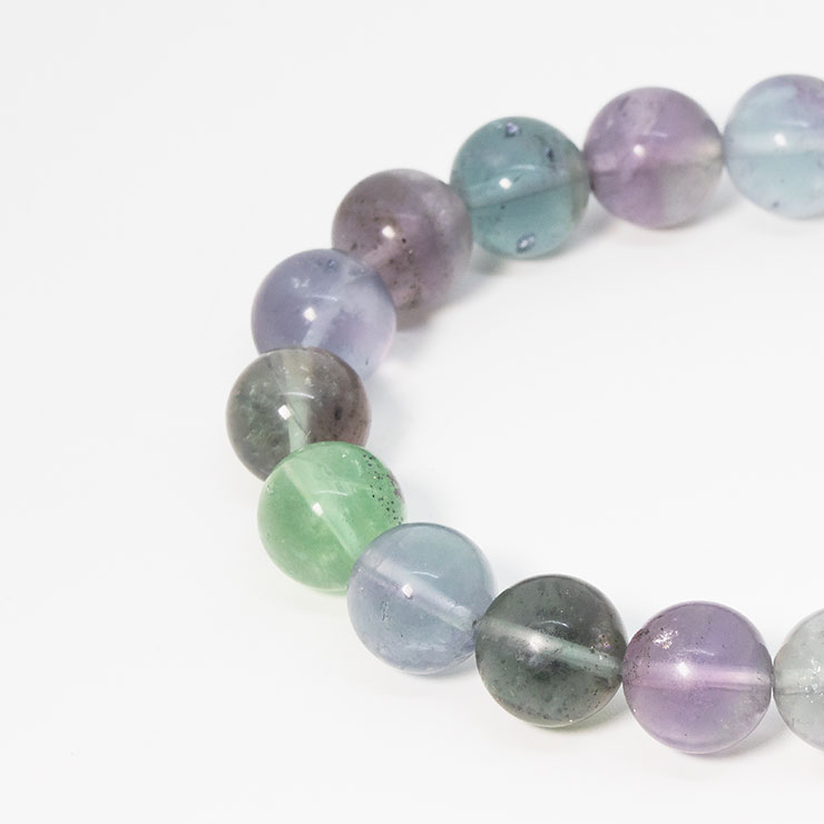 【一点もの】チャルコパイライトインフローライト10mm シンプルブレスレット