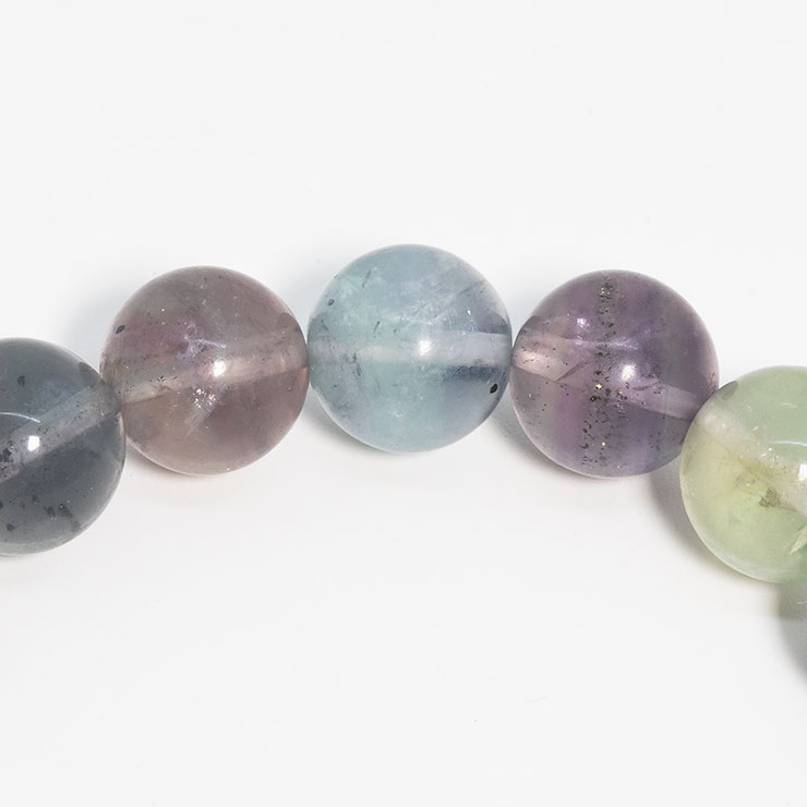 【一点もの】チャルコパイライトインフローライト10mm シンプルブレスレット