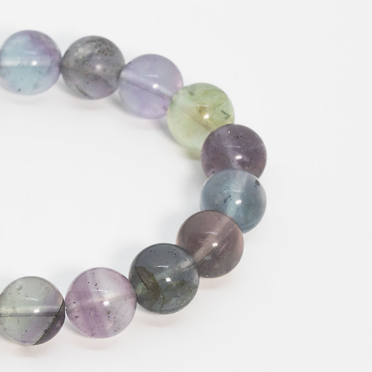 【一点もの】チャルコパイライトインフローライト10mm シンプルブレスレット