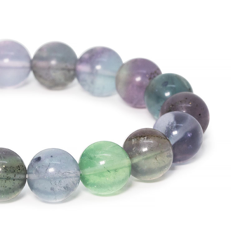 【一点もの】チャルコパイライトインフローライト10mm シンプルブレスレット