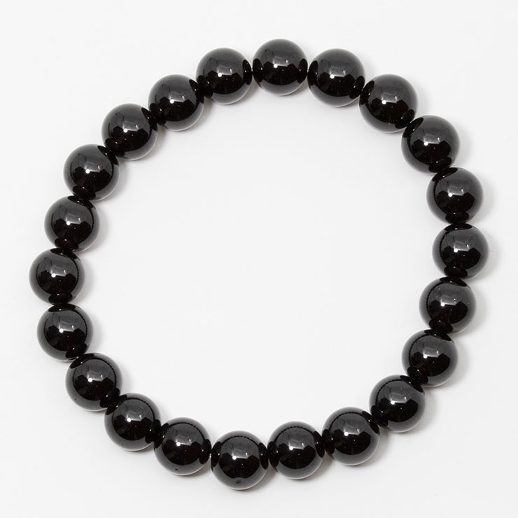 【一点もの】ガーネット10mm シンプルブレスレット【鑑別書付き】