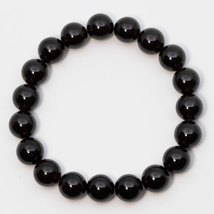 【一点もの】ガーネット11mm シンプルブレスレット