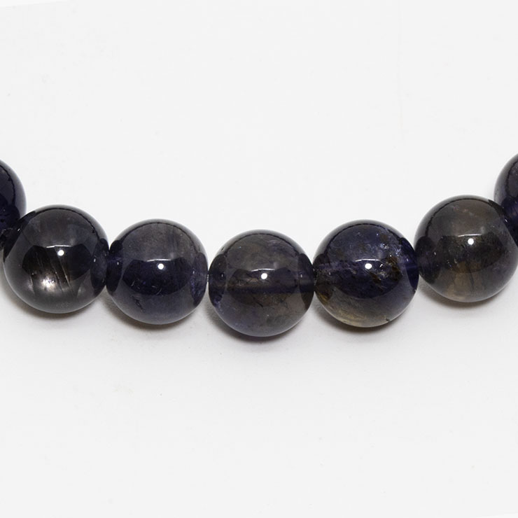 【一点もの】アイオライトSA8mm シンプルブレスレット【鑑別書付き】