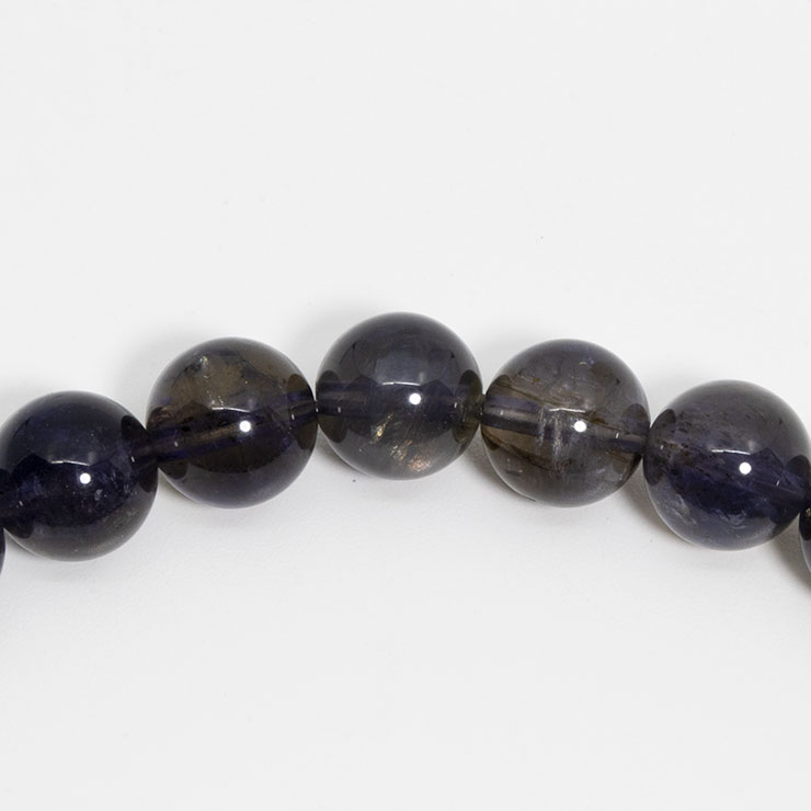 【一点もの】アイオライトSA8mm シンプルブレスレット【鑑別書付き】