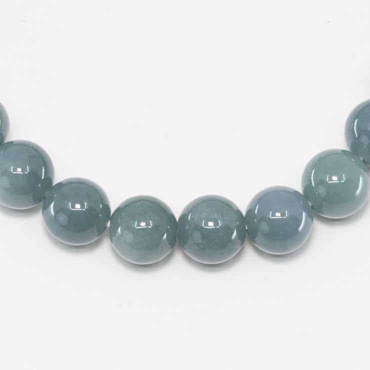 【一点もの】グアテマラ産翡翠7mm シンプルブレスレット【鑑別書付き】
