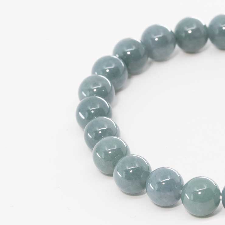 【一点もの】グアテマラ産翡翠7mm シンプルブレスレット【鑑別書付き】