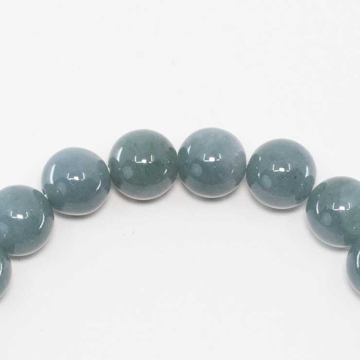 【一点もの】グアテマラ産翡翠7mm シンプルブレスレット【鑑別書付き】