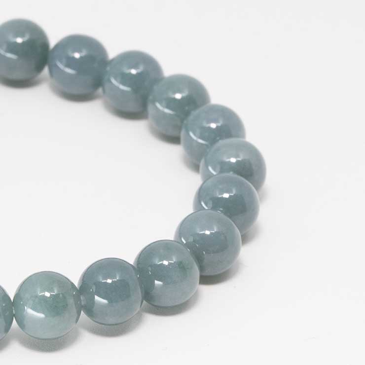 【一点もの】グアテマラ産翡翠7mm シンプルブレスレット【鑑別書付き】