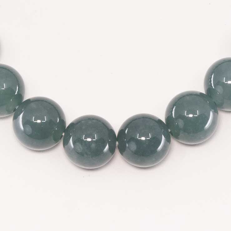 【一点もの】グアテマラ産翡翠10mm シンプルブレスレット【鑑別書付き】