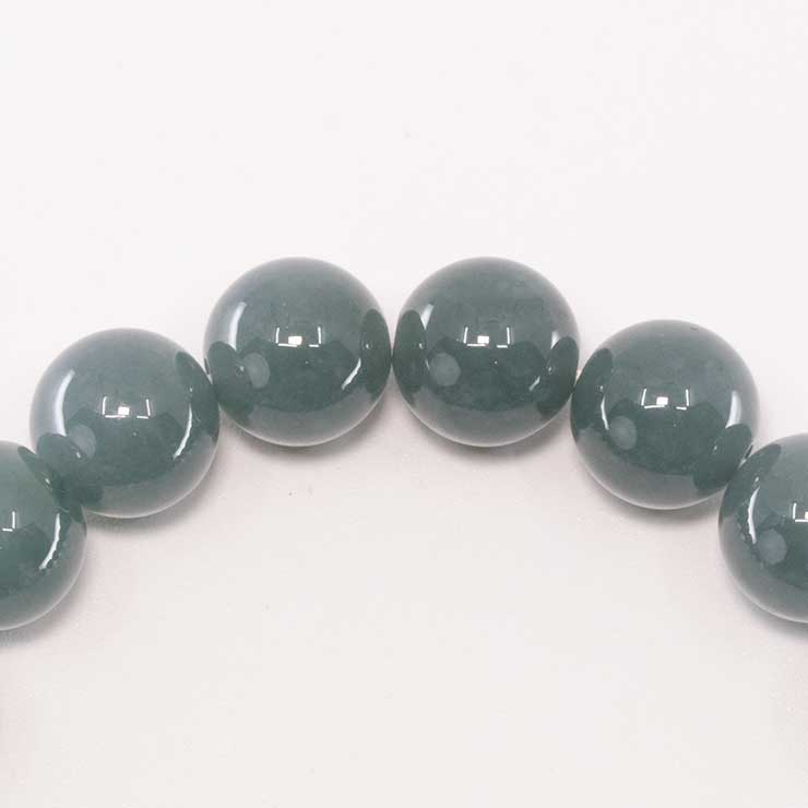 【一点もの】グアテマラ産翡翠10mm シンプルブレスレット【鑑別書付き】