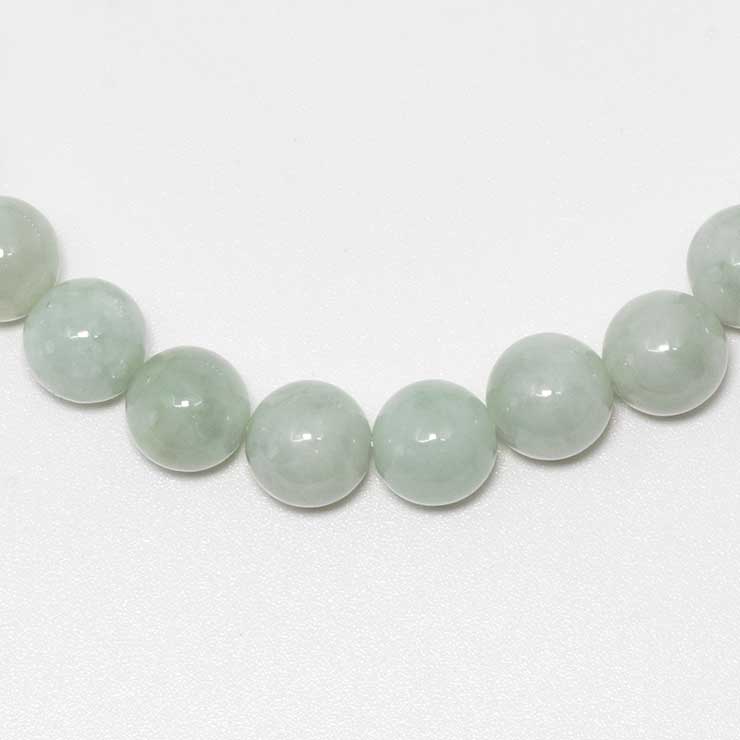【一点もの】翡翠（ジェダイト）8mm シンプルブレスレット【鑑別書付き】