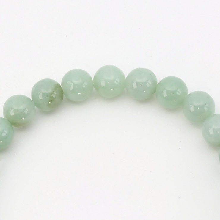 【一点もの】翡翠8mm シンプルブレスレット【鑑別書付き】
