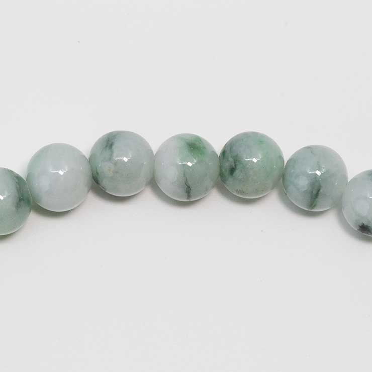 【一点もの】糸魚川翡翠7mm シンプルブレスレット【鑑別書付き】