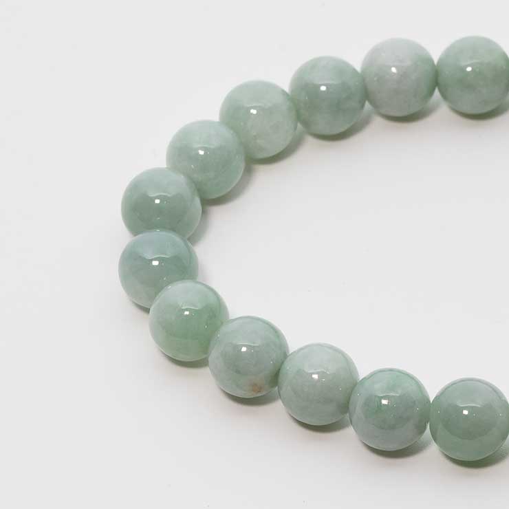 【一点もの】糸魚川翡翠8mm シンプルブレスレット【鑑別書付き】