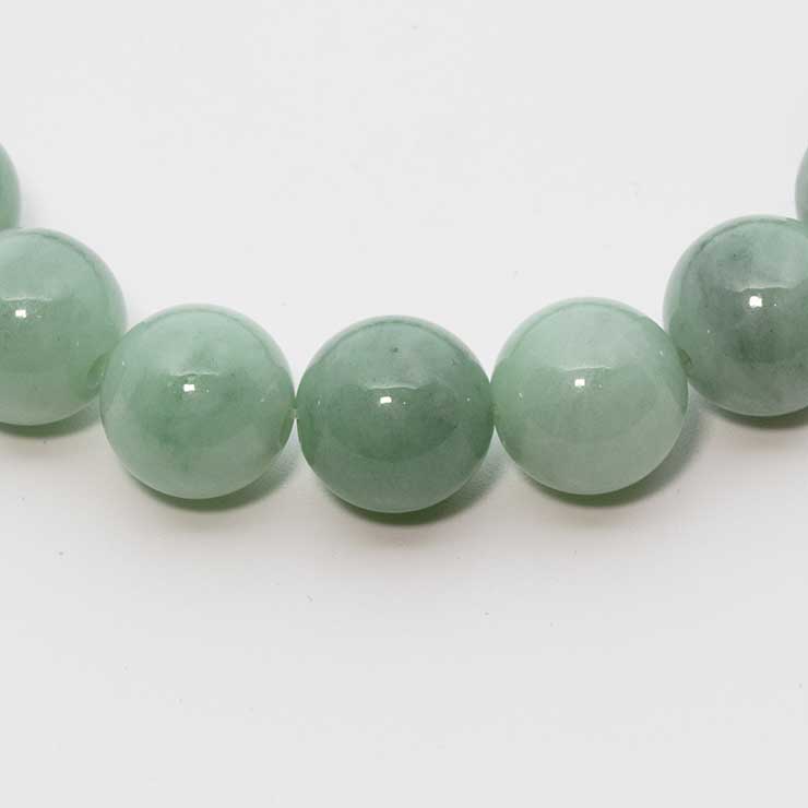 【一点もの】糸魚川翡翠10mm シンプルブレスレット【鑑別書付き】