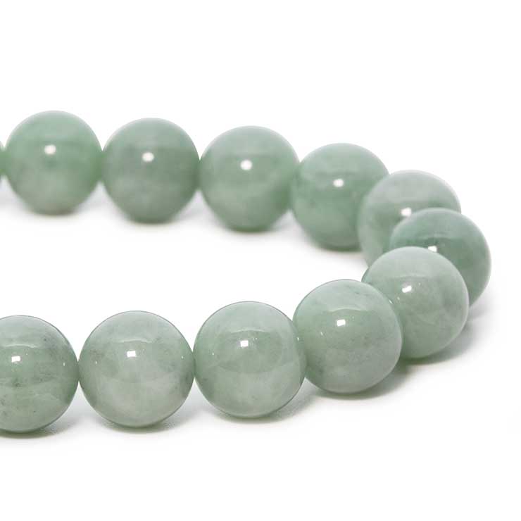 【一点もの】糸魚川翡翠10mm シンプルブレスレット【鑑別書付き】