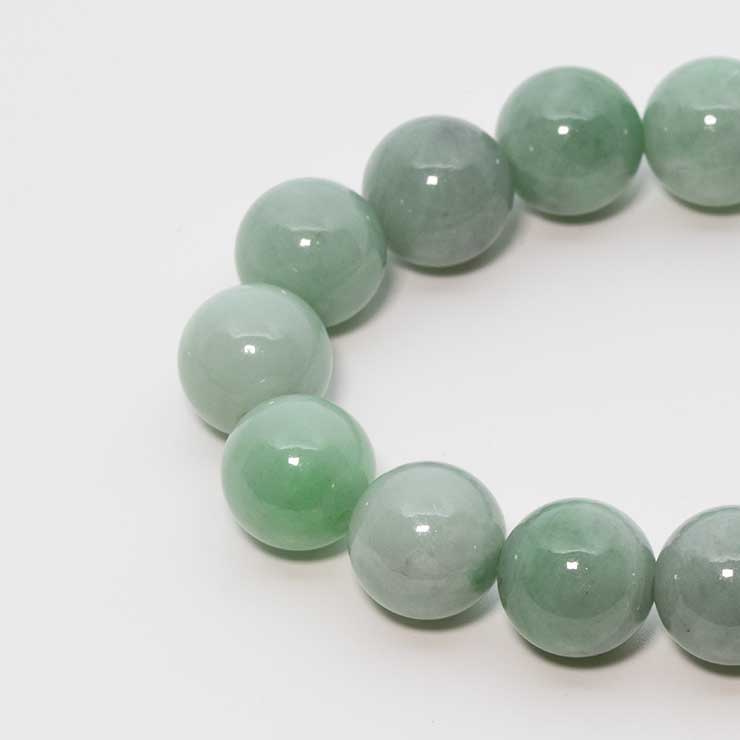 【一点もの】糸魚川翡翠12mm シンプルブレスレット【鑑別書付き】