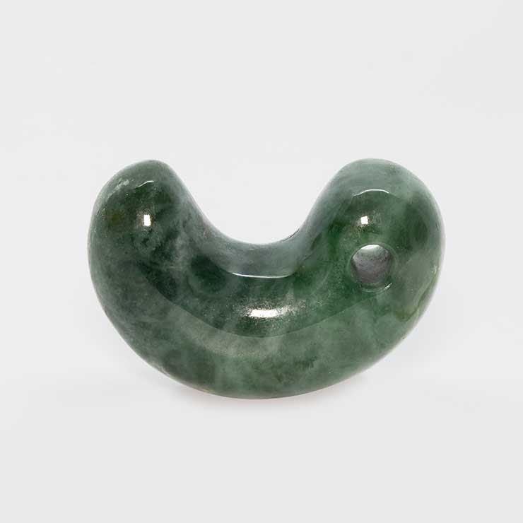 【一点もの】勾玉 糸魚川翡翠34mm【鑑別書付き】