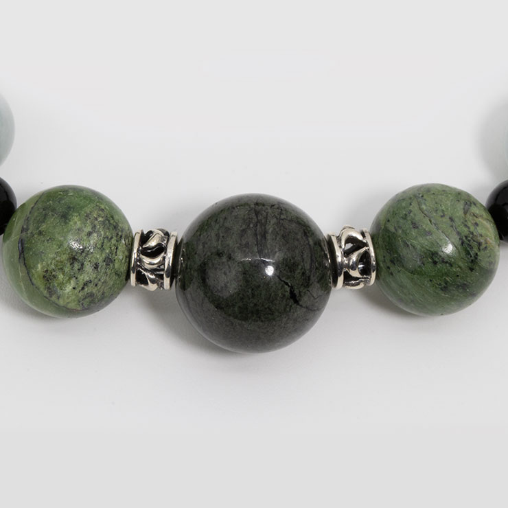 【一点もの】神居古潭石・ドラゴンアイ デザインブレスレット