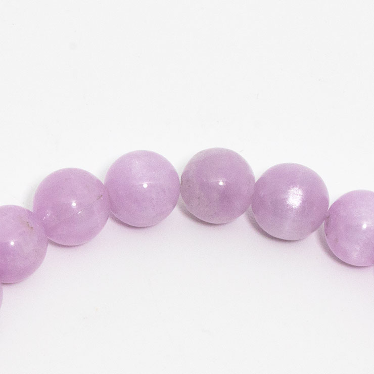 【一点もの】クンツァイト8mm シンプルブレスレット【鑑別書付き】