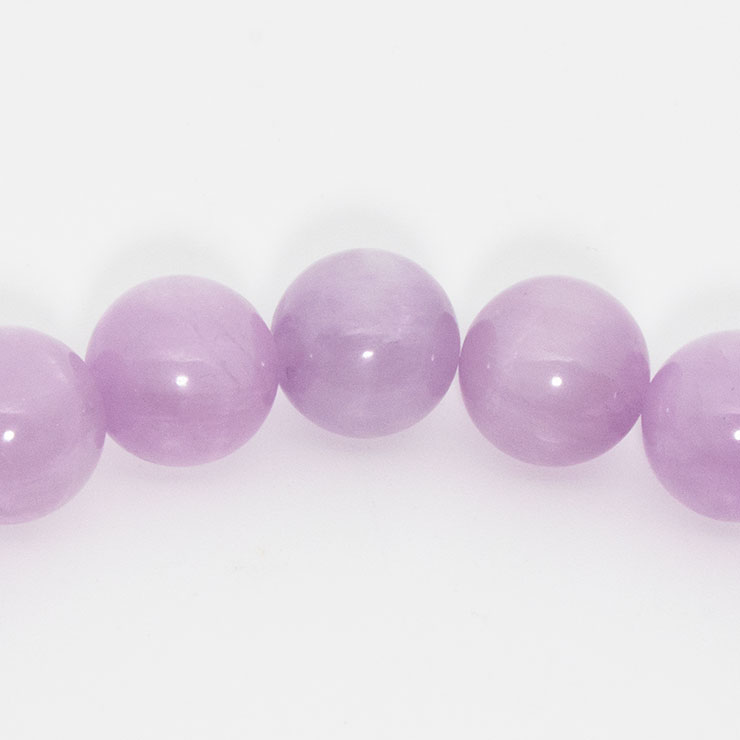 【一点もの】クンツァイト10mm シンプルブレスレット【鑑別書付き】