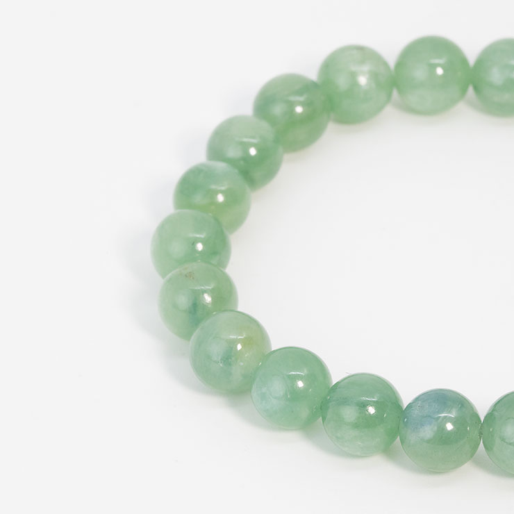 【一点もの】グリーンカイヤナイト8mm シンプルブレスレット