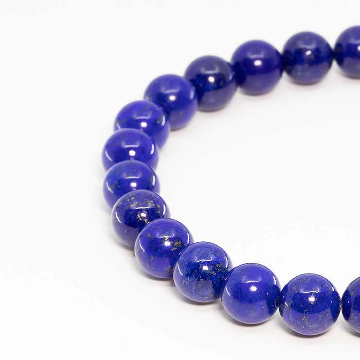 【一点もの】ラピスラズリSA 8mm シンプルブレスレット【鑑別書付き】