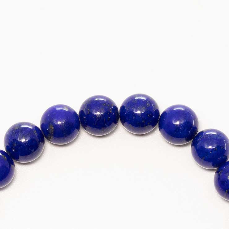 【一点もの】ラピスラズリSA 8mm シンプルブレスレット【鑑別書付き】