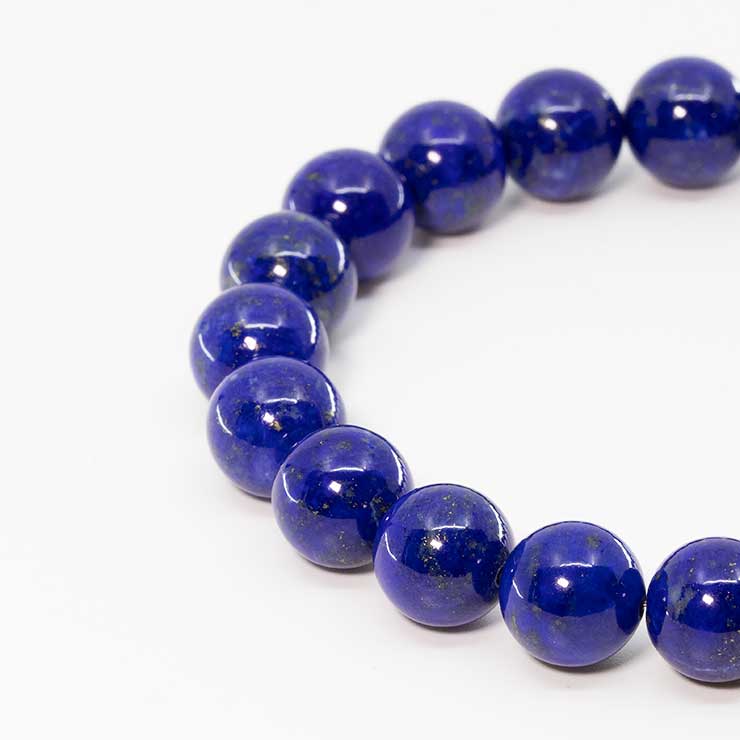 【一点もの】ラピスラズリSA 10mm シンプルブレスレット【鑑別書付き】