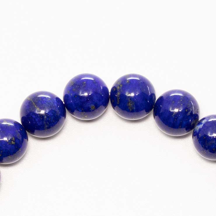 【一点もの】ラピスラズリSA 10mm シンプルブレスレット【鑑別書付き】