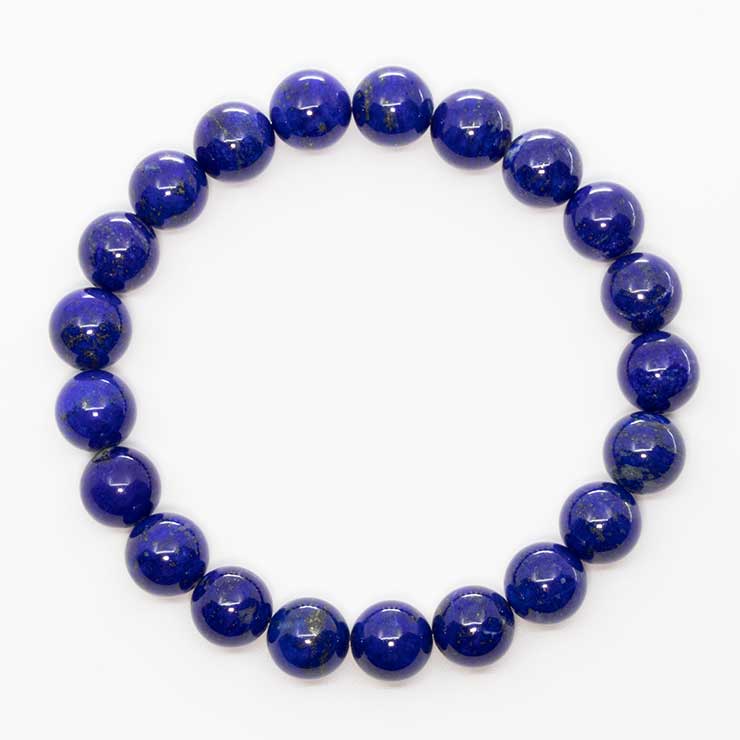 【一点もの】ラピスラズリSA 10mm シンプルブレスレット【鑑別書付き】