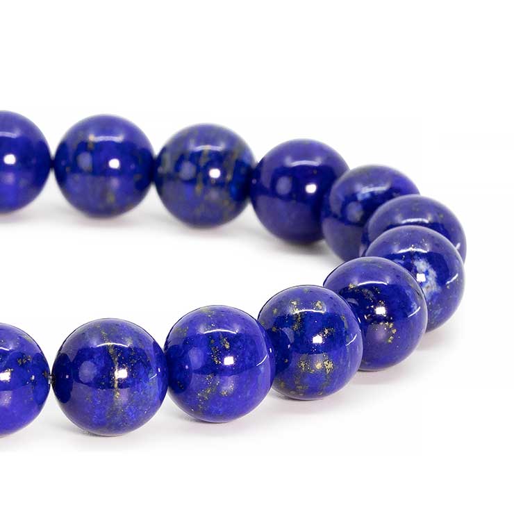 【一点もの】ラピスラズリSA 10mm シンプルブレスレット【鑑別書付き】