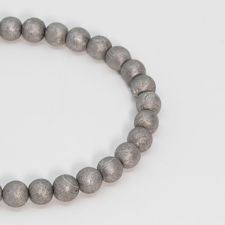 【一点もの】アイアンメテオライト（ムオニナルスタ隕石） シンプルブレスレット【鑑別書付き】