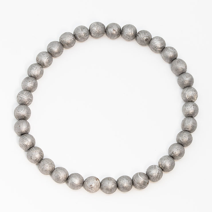 【一点もの】アイアンメテオライト（ムオニナルスタ隕石） シンプルブレスレット【鑑別書付き】