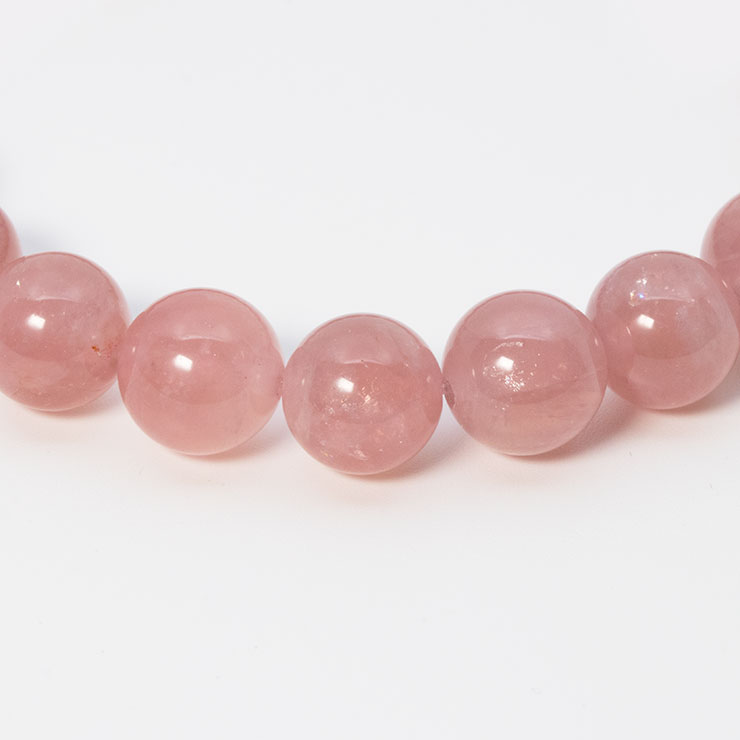 【一点もの】スターディープローズ10mm シンプルブレスレット【鑑別書付き】