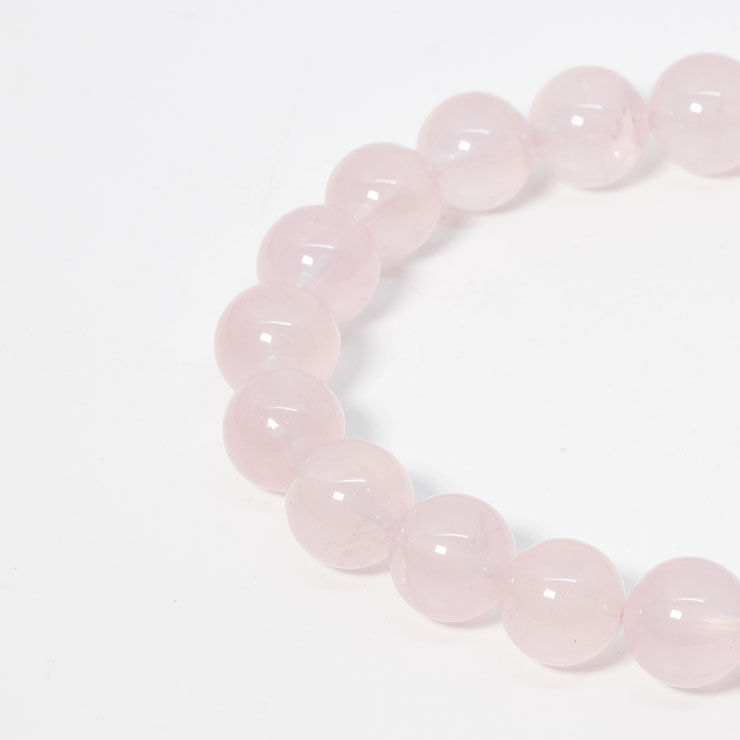 【一点もの】スターローズクォーツ9mm シンプルブレスレット【鑑別書付き】