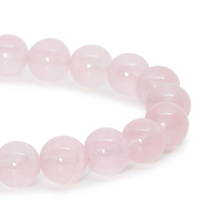 【一点もの】スターローズクォーツ9mm シンプルブレスレット【鑑別書付き】