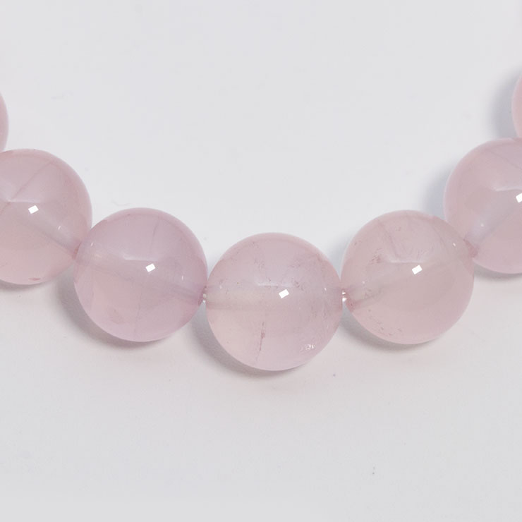 【一点もの】スターローズクォーツ9mm シンプルブレスレット【鑑別書付き】