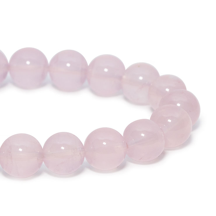 【一点もの】スターローズクォーツ9mm シンプルブレスレット【鑑別書付き】