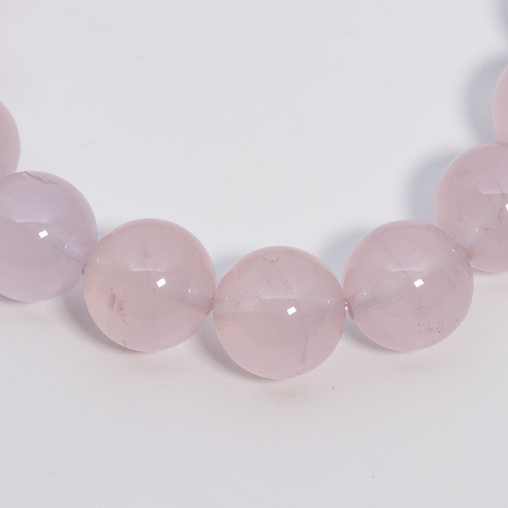 【一点もの】スターローズクォーツ10mm シンプルブレスレット【鑑別書付き】