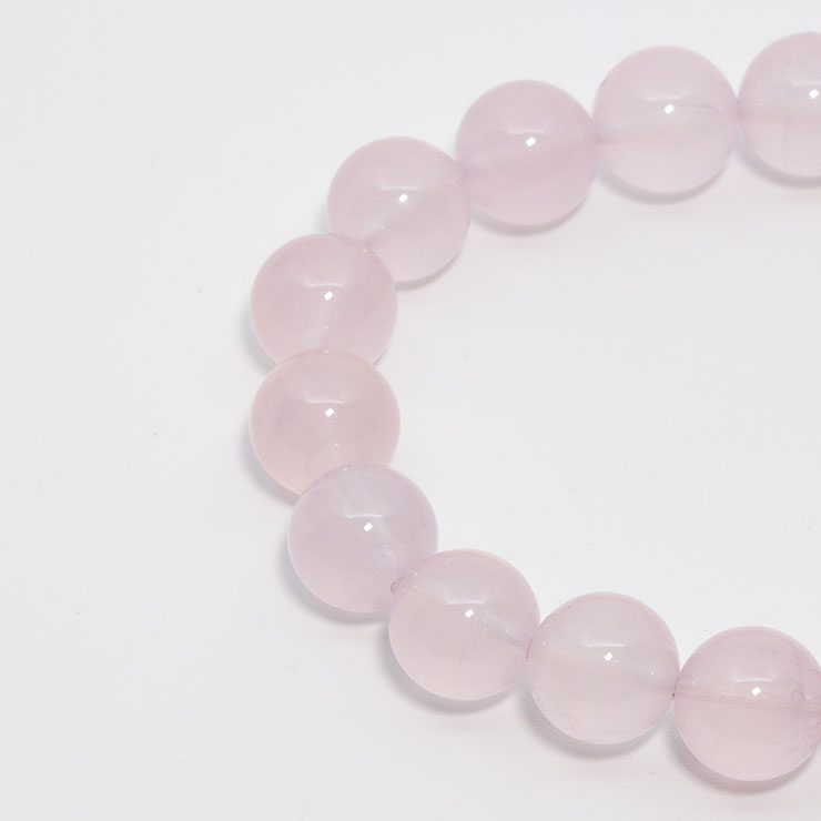 【一点もの】スターローズクォーツ10mm シンプルブレスレット【鑑別書付き】