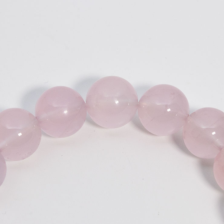 【一点もの】スターローズクォーツ10mm シンプルブレスレット【鑑別書付き】