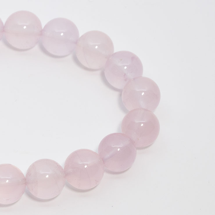 【一点もの】スターローズクォーツ10mm シンプルブレスレット【鑑別書付き】