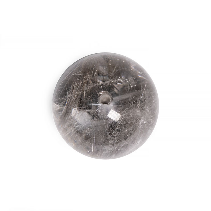 【一点もの】プラチナルチルクォーツ12mm【鑑別書付き】