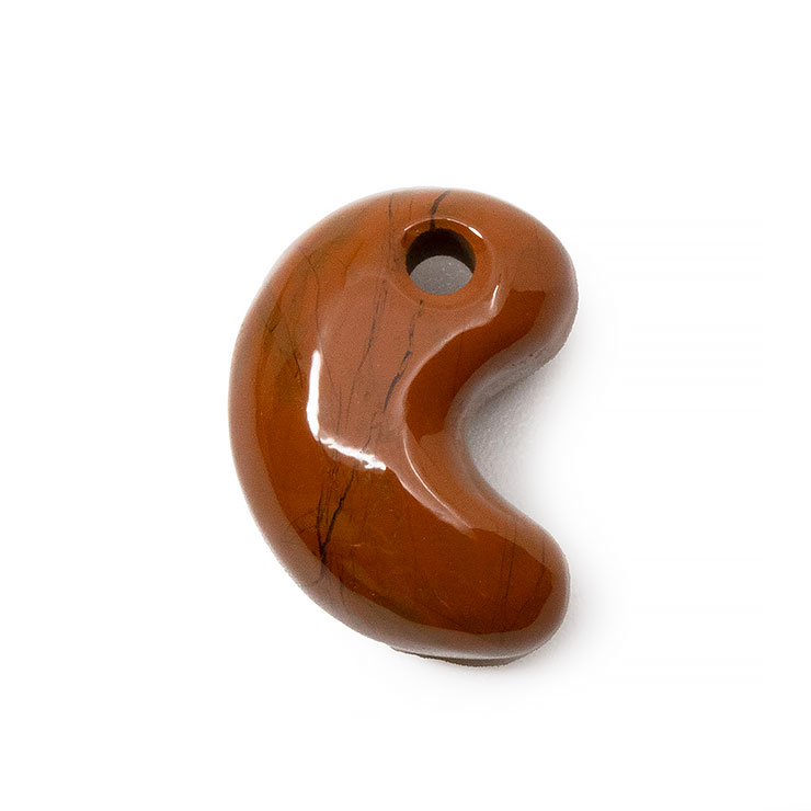 【一点もの】勾玉 佐渡赤玉石 18mm【鑑別書付き】