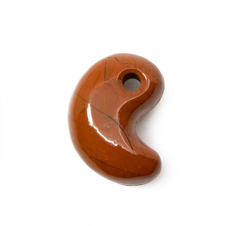 【一点もの】勾玉 佐渡赤玉石 19mm【鑑別書付き】