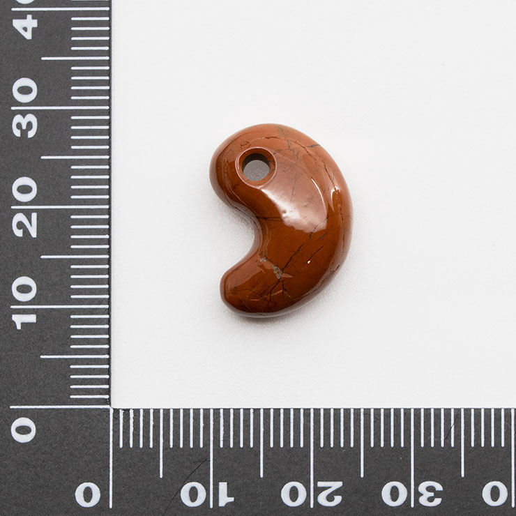 【一点もの】勾玉 佐渡赤玉石 19mm【鑑別書付き】