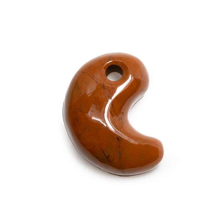 【一点もの】勾玉 佐渡赤玉石 18mm【鑑別書付き】