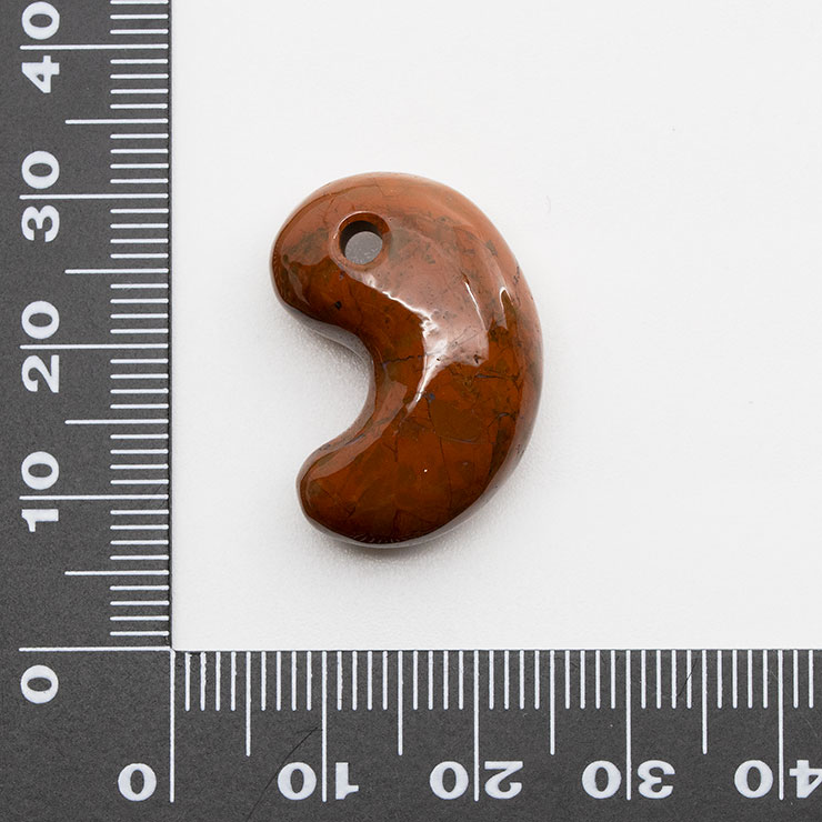 【一点もの】勾玉 佐渡赤玉石 24mm【鑑別書付き】