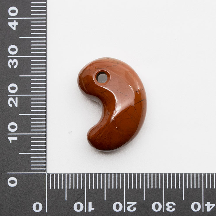 【一点もの】勾玉 佐渡赤玉石 23mm【鑑別書付き】